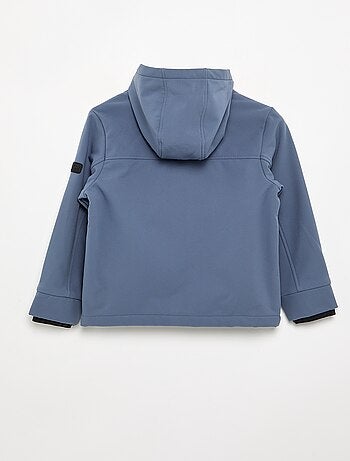 Chaqueta con capucha forrada de micropolar