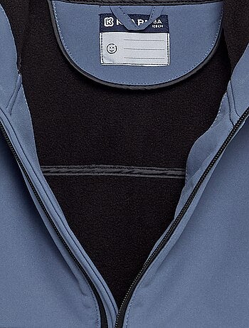 Chaqueta con capucha forrada de micropolar