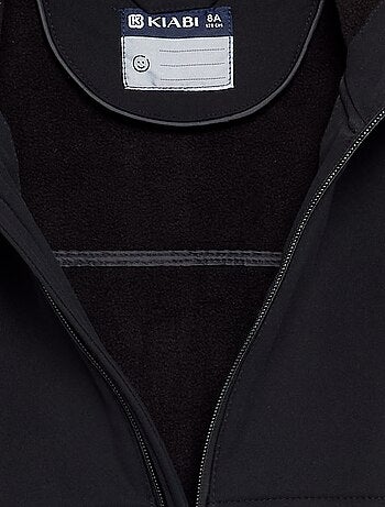 Chaqueta con capucha forrada de micropolar