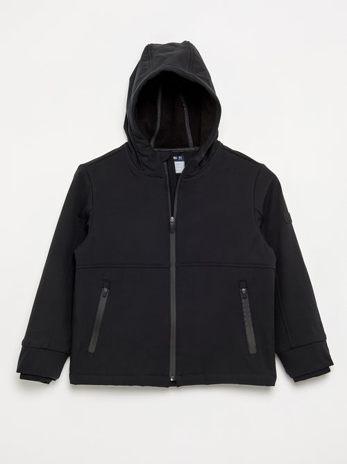 Chaqueta con capucha forrada de micropolar - Kiabi Chaqueta con capucha forrada de micropolar - Kiabi