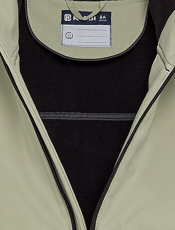 Chaqueta con capucha forrada de micropolar