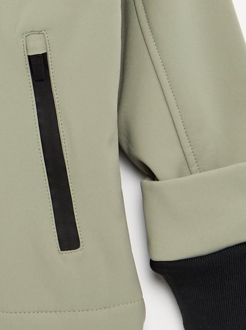 Chaqueta con capucha forrada de micropolar - Kiabi Chaqueta con capucha forrada de micropolar - Kiabi