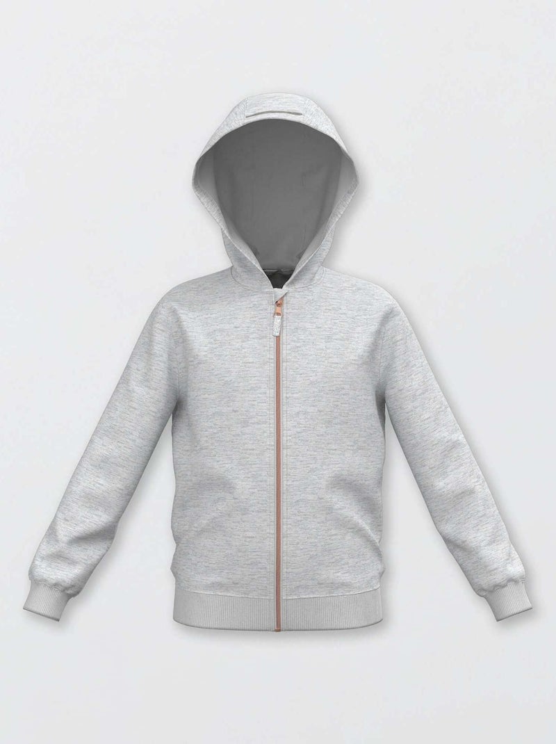 Chaqueta con capucha GRIS - Kiabi