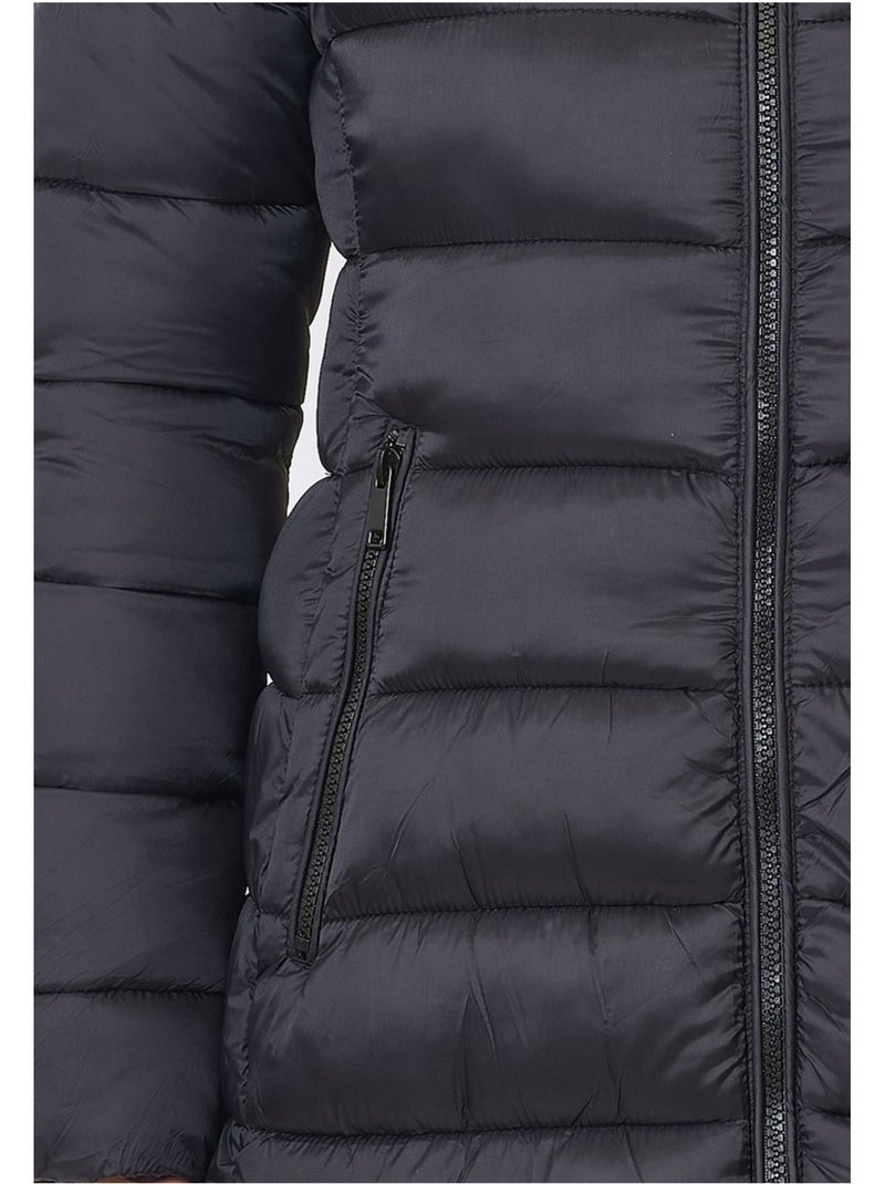 Chaqueta con capucha Kebello Negro Negro - Kiabi