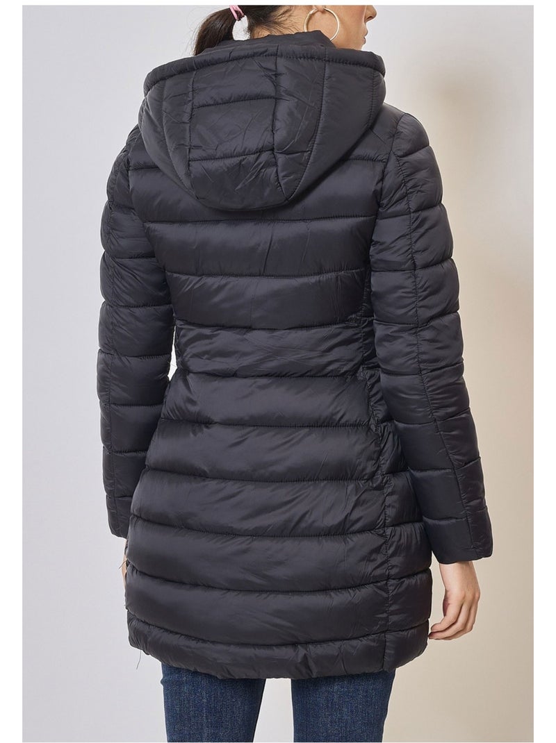 Chaqueta con capucha Kebello Negro Negro - Kiabi