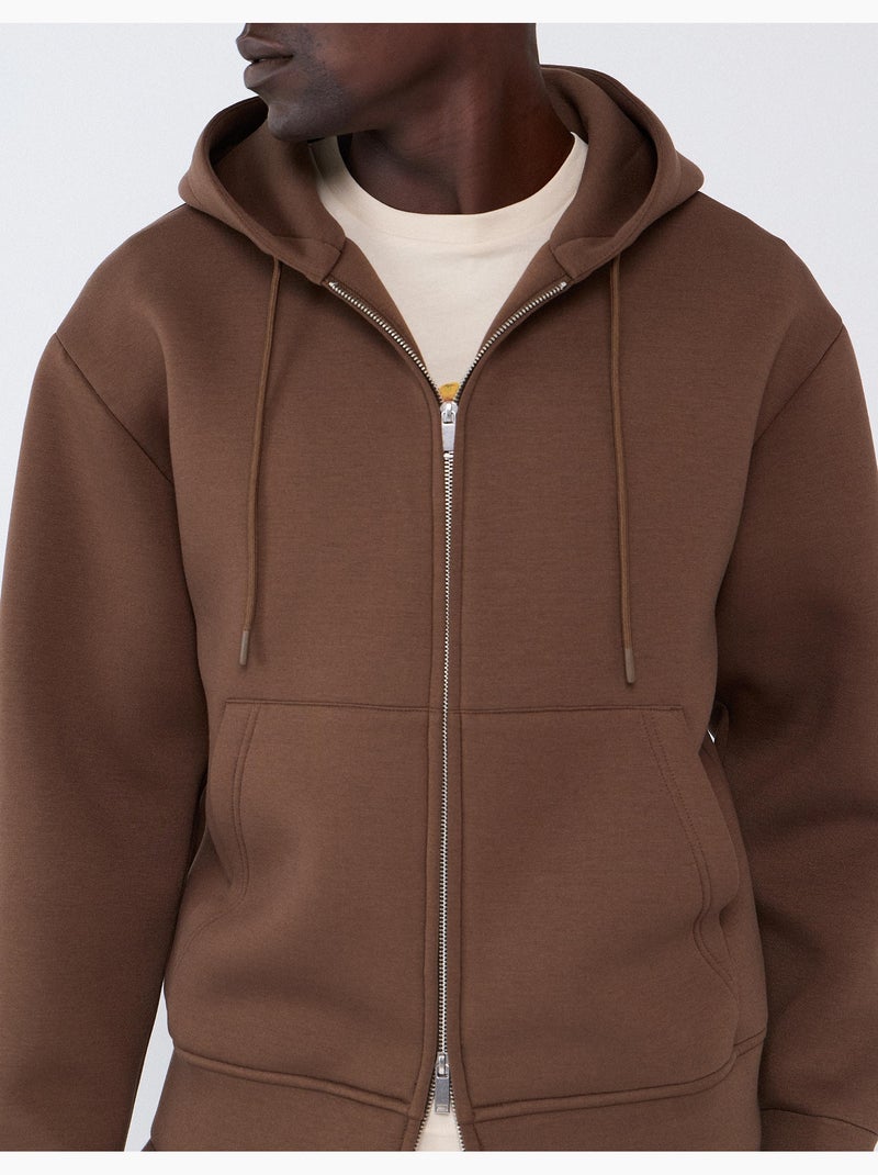 Chaqueta con capucha, mo fashion Marrón - Kiabi