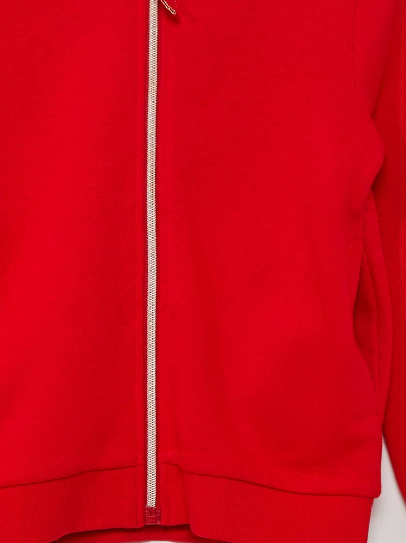 Chaqueta con capucha ROJO - Kiabi