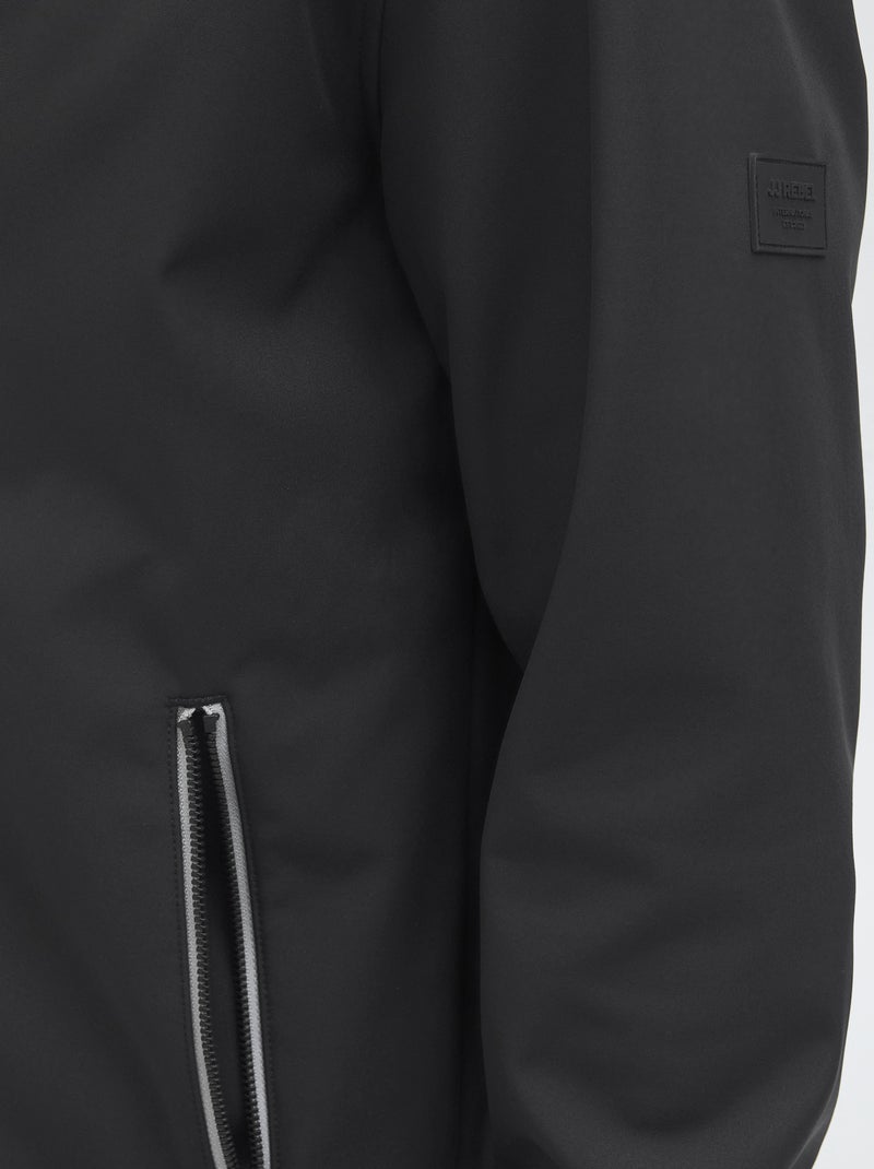 Chaqueta con capucha softshell lisa 'JJ Rebel' Negro - Kiabi