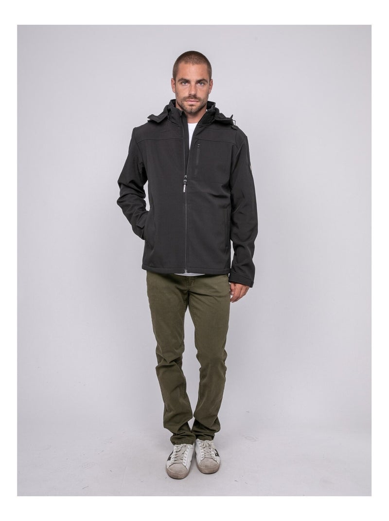 Chaqueta con capucha WALUSKA Negro - Kiabi