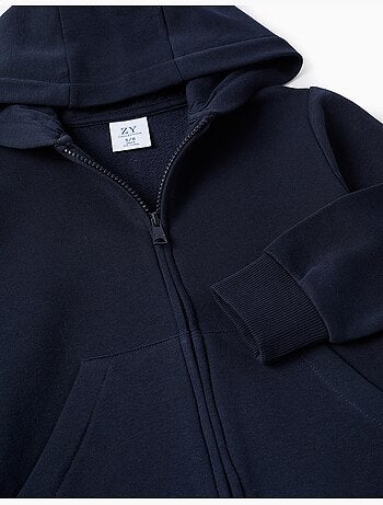 Chaqueta con capucha y bolsillos