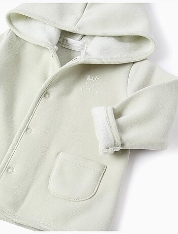 Chaqueta con capucha y forro polar térmico