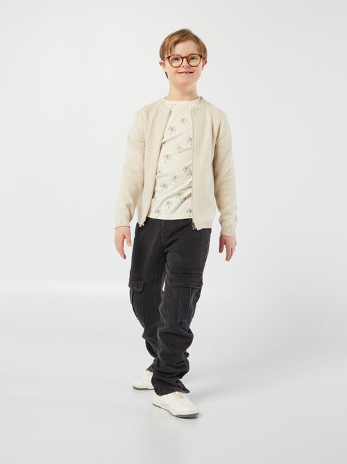 Chaqueta con cremallera - colección fácil de poner - Kiabi
