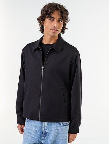Chaqueta con cremallera lisa