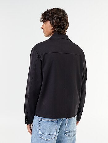 Chaqueta con cremallera lisa