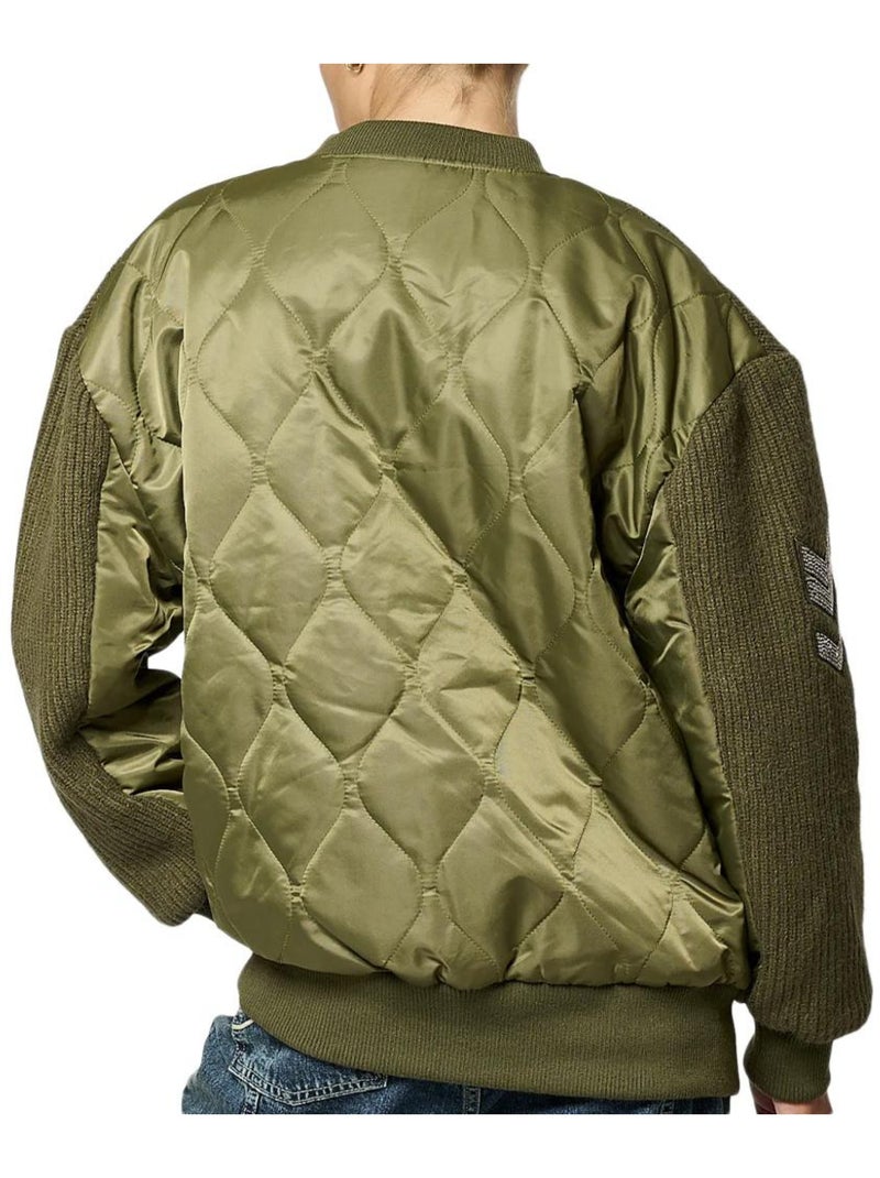 Chaqueta con Cremallera para Mujer Kaporal Verde caqui claro - Kiabi