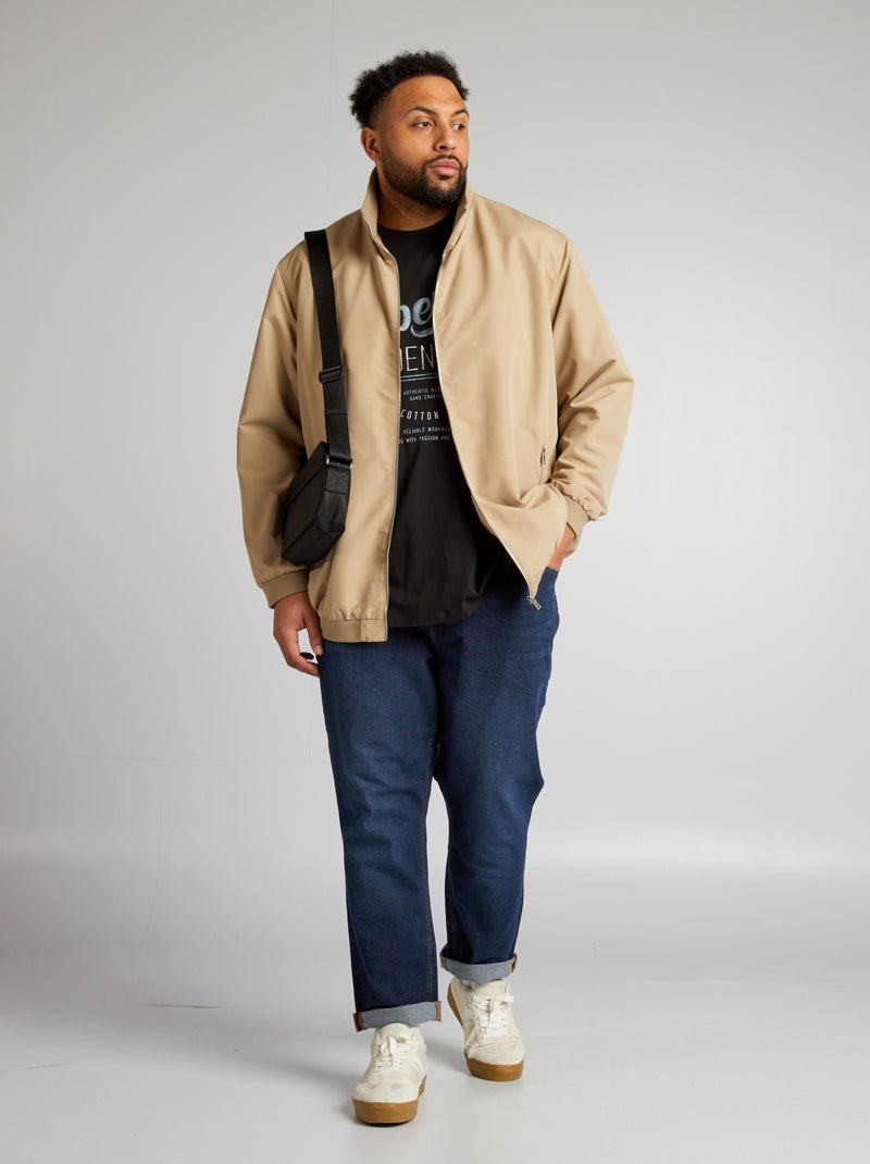 Chaqueta con cremallera 'Produkt' BEIGE - Kiabi