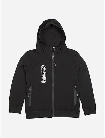 Chaqueta con cremallera y capucha - Helvetica