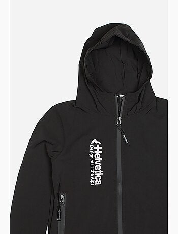 Chaqueta con cremallera y capucha - helvetica
