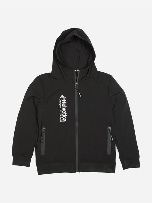 Chaqueta con cremallera y capucha - Helvetica - Kiabi Chaqueta con cremallera y capucha - Helvetica - Kiabi