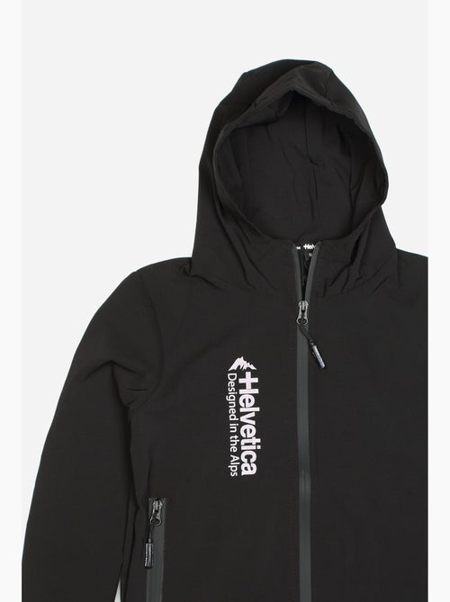 Chaqueta con cremallera y capucha - helvetica - Kiabi