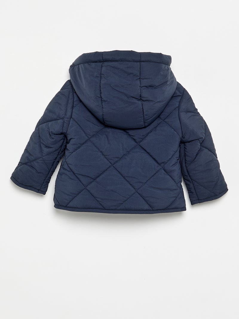 Chaqueta con cremallera y capucha Azul - Kiabi