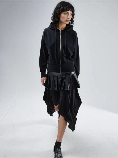 Chaqueta con cremallera y capucha con bolsillos busem - Kiabi Chaqueta con cremallera y capucha con bolsillos busem - Kiabi