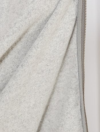 Tallas grandes mujer - Chaqueta con cremallera y capucha - Kiabi