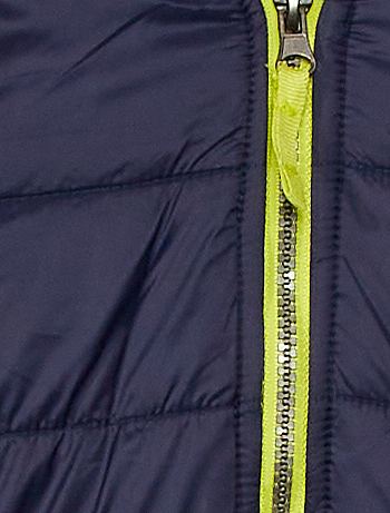 Chaqueta con cremallera y capucha - gris/marino - Kiabi - 25.00€