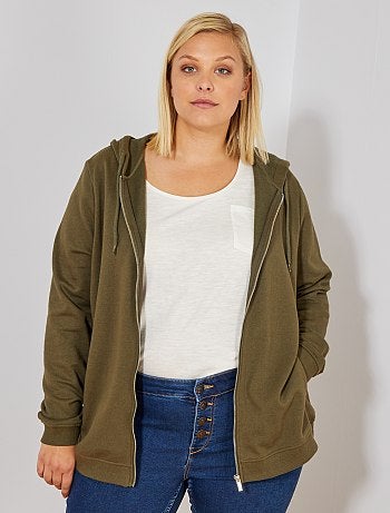 Chaqueta con cremallera y capucha - Kiabi