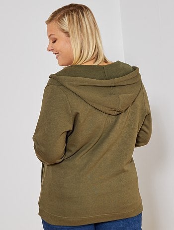 Chaqueta con cremallera y capucha - Kiabi