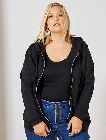 Chaqueta con cremallera y capucha - Kiabi