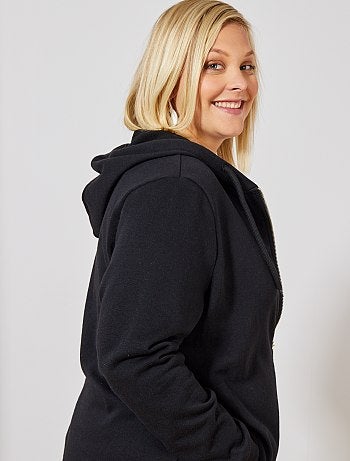 Chaqueta con cremallera y capucha - Kiabi