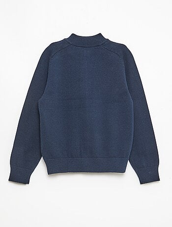 Chaqueta con cremallera y cuello alto