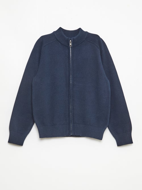 Chaqueta con cremallera y cuello alto - Kiabi