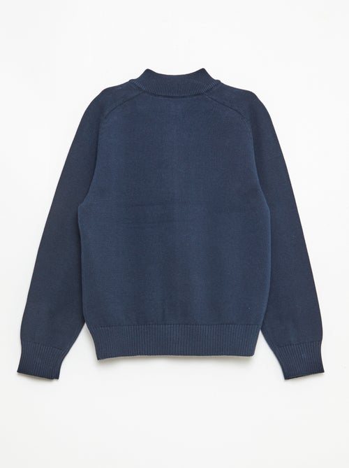 Chaqueta con cremallera y cuello alto - Kiabi