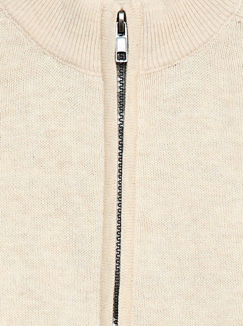 Chaqueta con cremallera y cuello alto - Kiabi