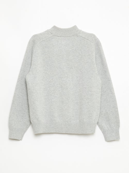 Chaqueta con cremallera y cuello alto - Kiabi