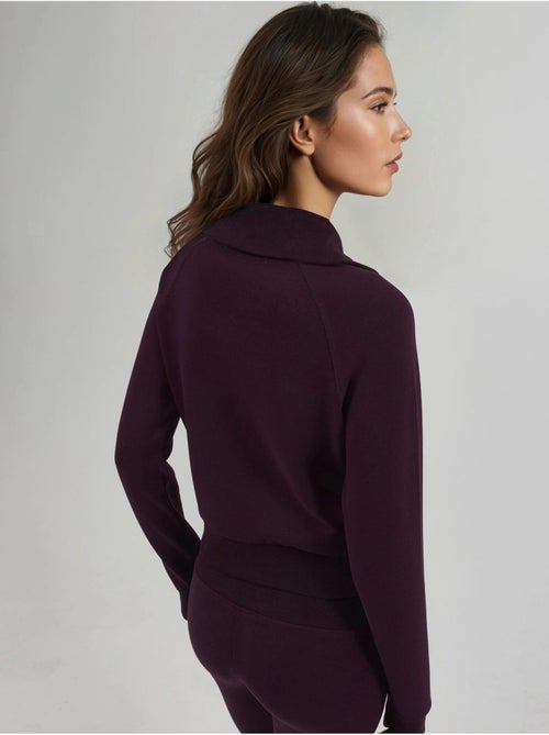 Chaqueta con cremallera y cuello de chaqueta de mezcla de algodón busem - Kiabi
