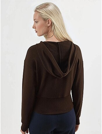 Chaqueta con cremallera y manga larga con capucha busem