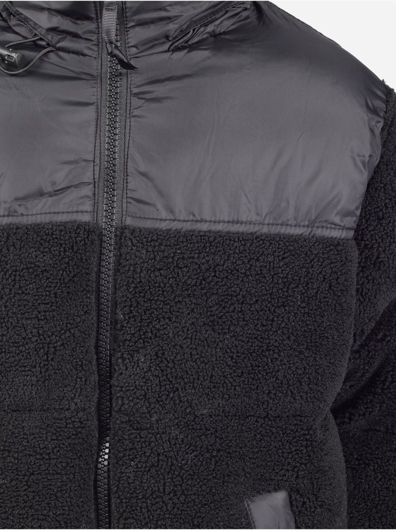 Chaqueta con cuello alto - boom kids Negro - Kiabi