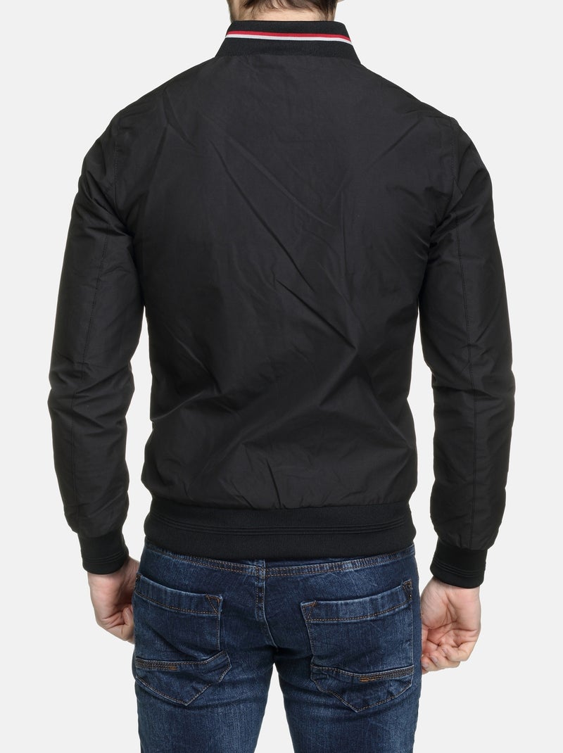 Chaqueta con cuello alto - Mentex Negro - Kiabi