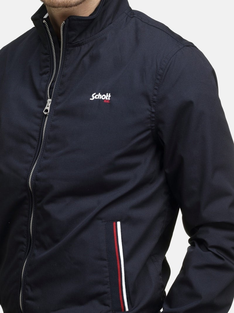 Chaqueta con cuello alto - Schott Azul oscuro - Kiabi