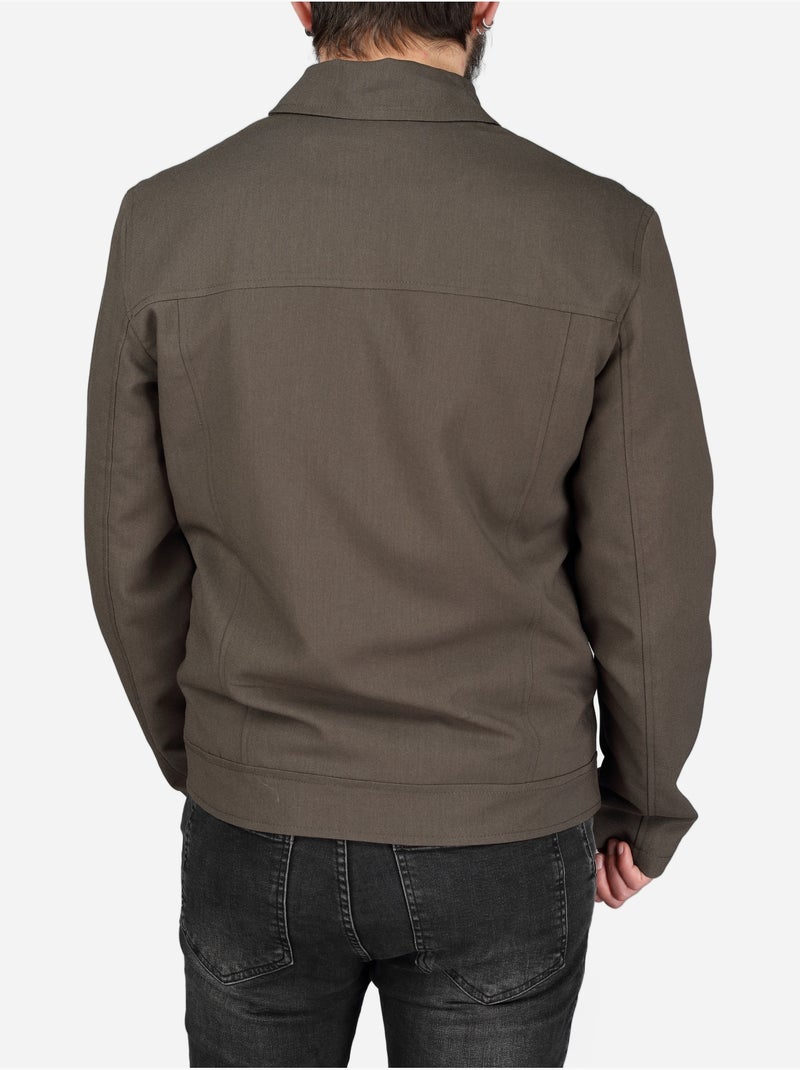 Chaqueta con cuello de camisa - Frilivin Verde - Kiabi