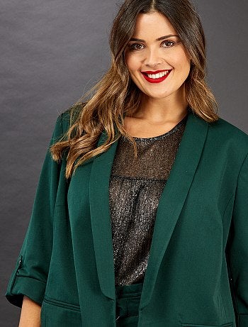 Chaqueta con cuello largo - Kiabi