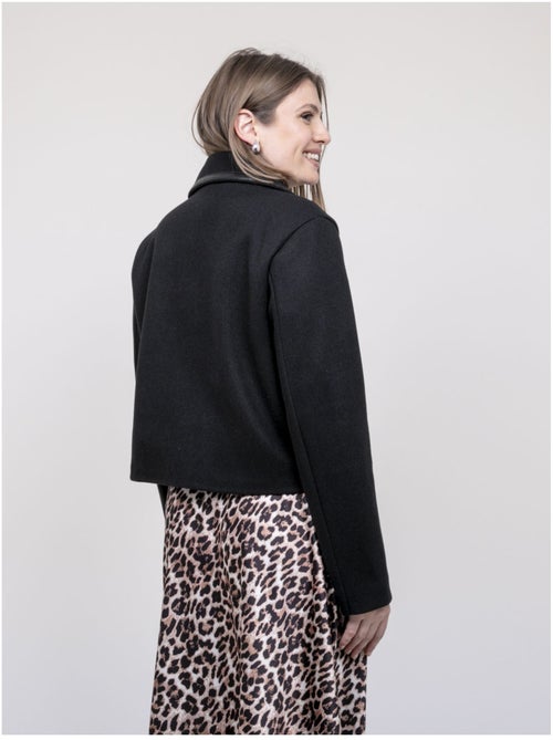 Chaqueta con detalles de similpiel UZELLE - Kiabi Chaqueta con detalles de similpiel UZELLE - Kiabi