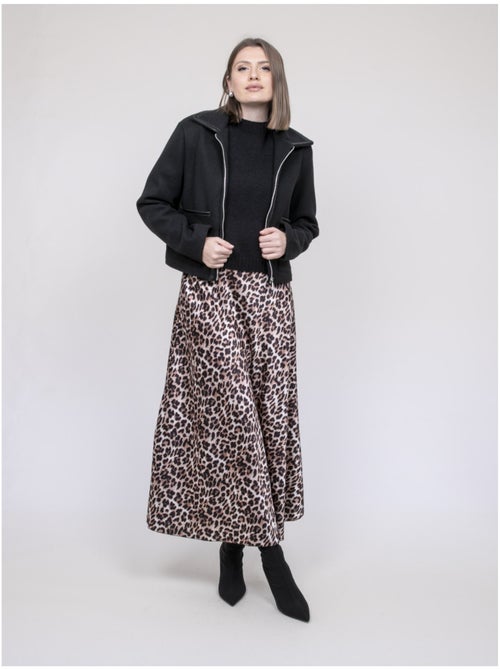 Chaqueta con detalles de similpiel UZELLE - Kiabi Chaqueta con detalles de similpiel UZELLE - Kiabi