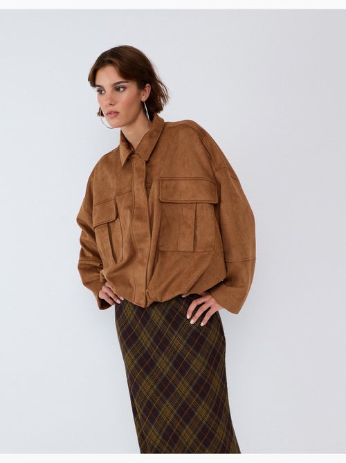 Chaqueta con efecto de ante, mo fashion - Kiabi
