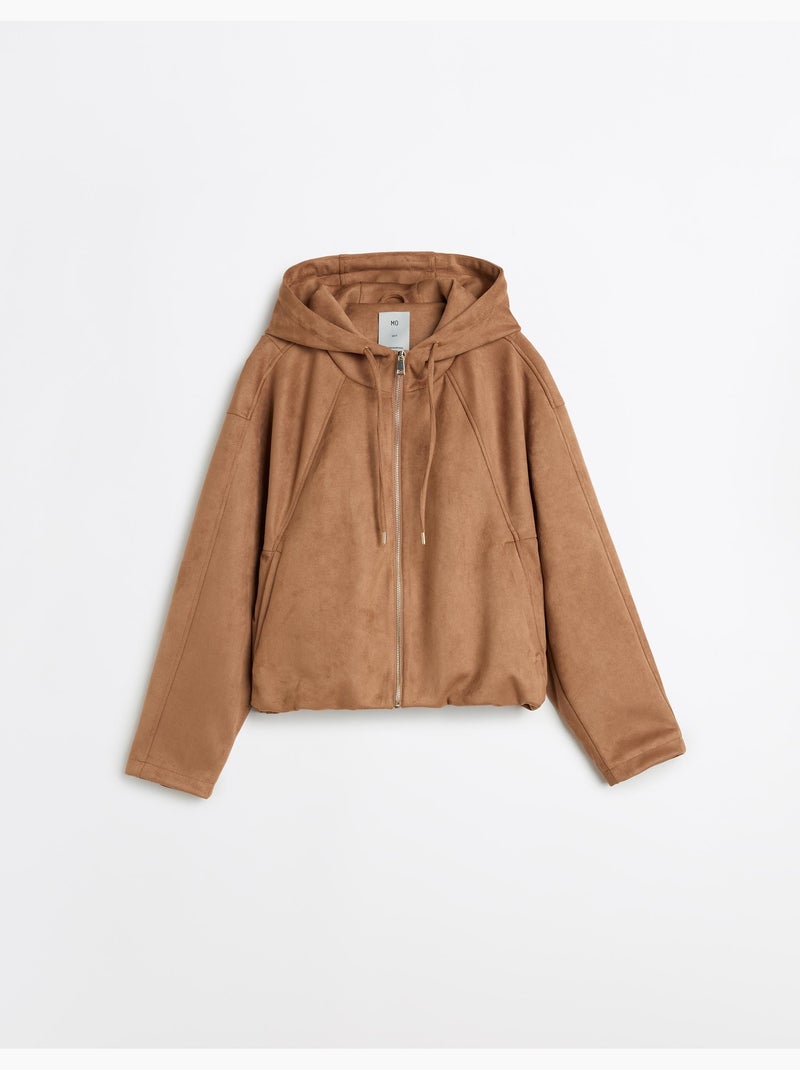 Chaqueta con efecto de ante, MO Fashion Marrón - Kiabi