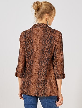 Chaqueta con estampado animal - Kiabi