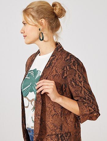 Chaqueta con estampado animal - Kiabi